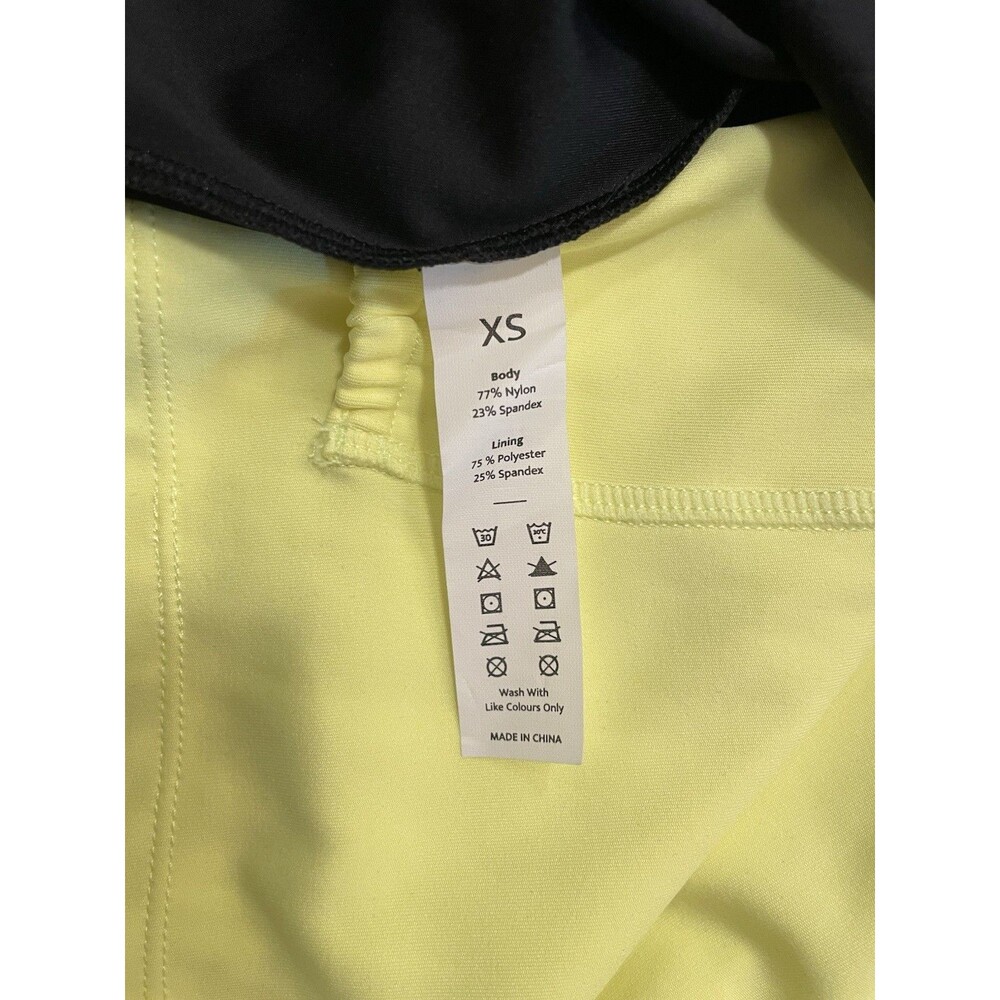 NWT Halara XS Softlyzero Plush Active Dress Black Yellow Shorts - Picture 6 of 6